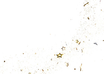 Gilded Wonder: Explore the Magic of a 3D Gold Stars Rain