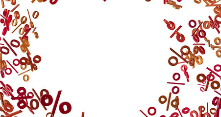 Blurred sale background. 3d