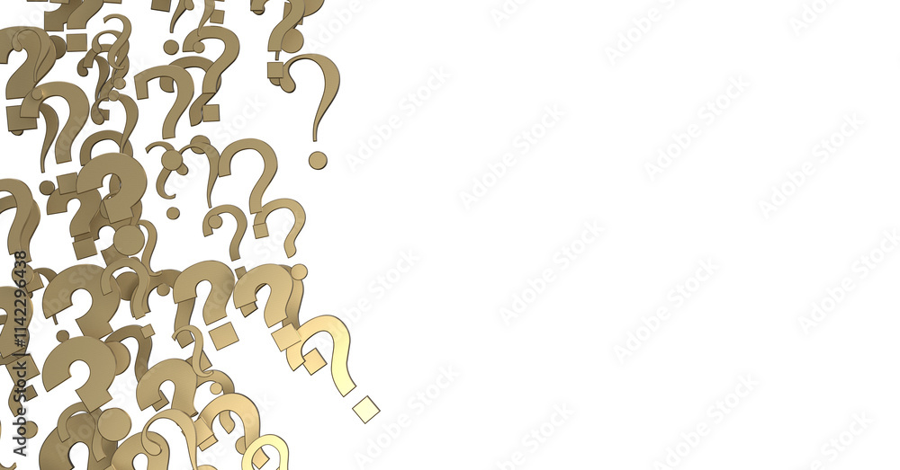 Poster question marks quiz doubt survey fa