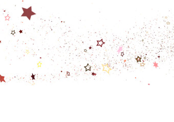 stars. Confetti celebration, Falling golden abstract decoration for party, birthday celebrate,
