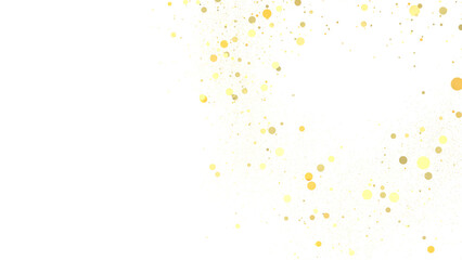 Cascading Celebration: Striking 3D Illustration Showcasing an Abundance of gold Confetti