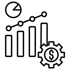 Money Growth icon element for design