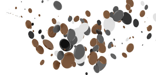 confetti png. Gold confetti falls from the sky.