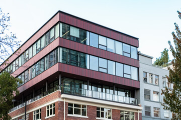 Modern office building Urban Architecture. Exteriors of an office complex