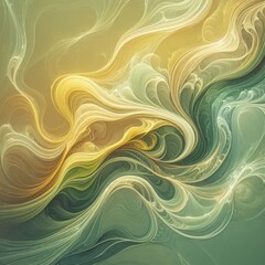 Graceful Organic Yellow Lines in a Serene Composition