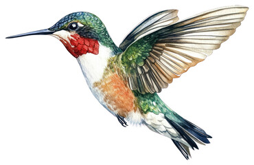 PNG Hummingbird hummingbird illustration watercolor.