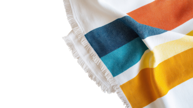 Beach towel, transparent background