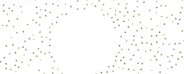 Celestial Splendor Unveiled: 3D Gold Stars Rain Illustration Enchants