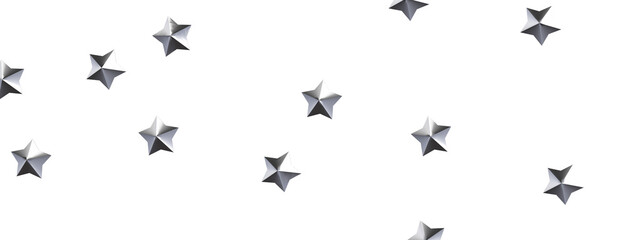 Enchanted Galaxy: Experience the Splendor of a 3D Gold Stars Shower