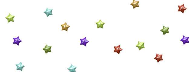 Starstruck Spectacle: 3D Illustration Transports You to a Colorful Stars Shower