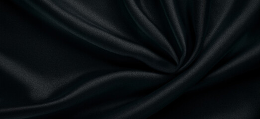 Black fabric background with a cross-sectional texture.
