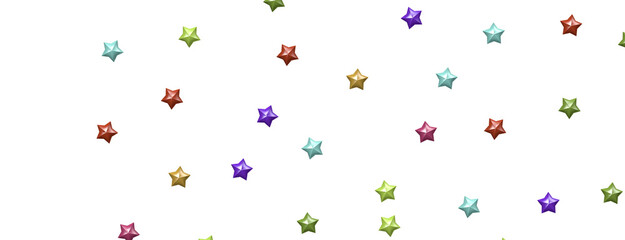 Dazzling Delight: Witness the Brilliance of a 3D Colorful Stars Downpour