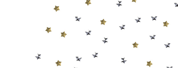 golden stars - 3d