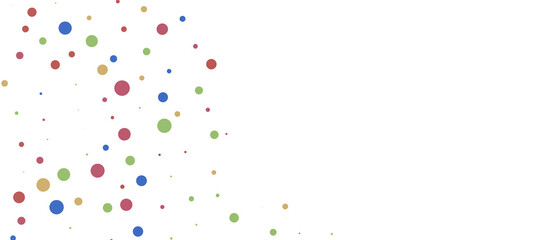 Sunburst and colorful confetti background frame illustration