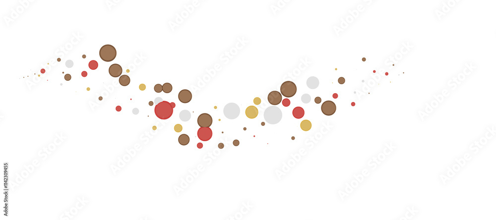 Poster multicolor confetti abstract background with a lot of falling pieces, isolated on a white background
