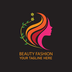 Beauty Fashion Logo Design Template,