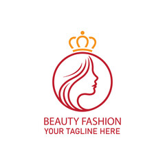 Beauty Fashion Logo Design Template,