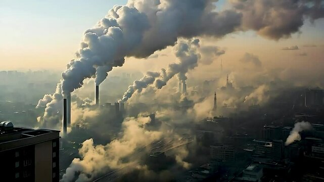 smoke  and  chimneys  from  a factory
