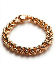 Obraz premium Elegant gold chain bracelet, perfect for stylish outfits.
