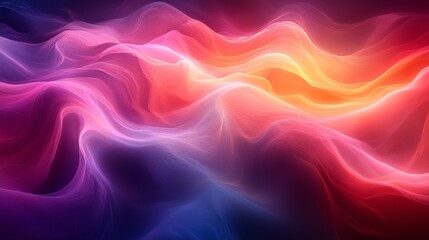 Obraz premium Abstract Waves of Color: A captivating abstract design featuring vibrant, undulating waves of color. Perfect for projects requiring a sense of energy and fluidity. 