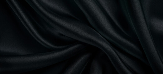 Black fabric background with a cross-sectional texture.