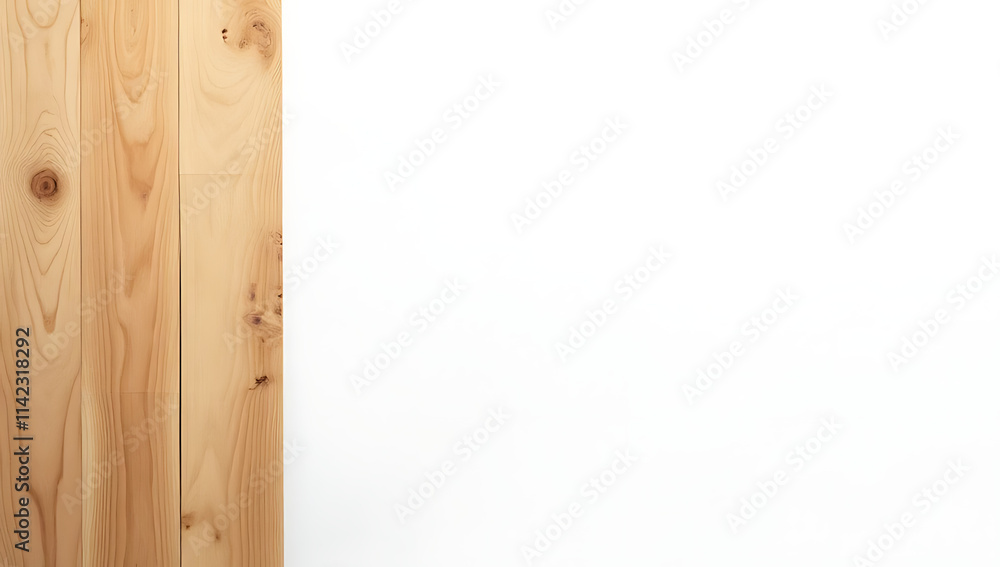 Poster a natural wooden table top texture provides a versatile backdrop for product display or design conce