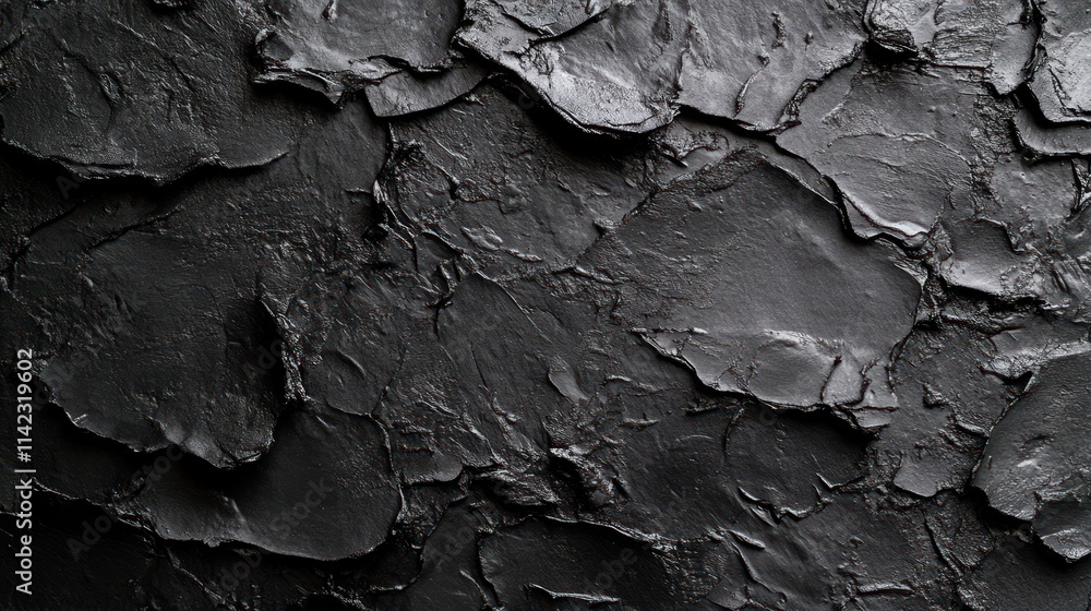 Poster dark, textured surface with layered, rough, and uneven patterns.