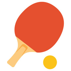 Ping Pong - Table Tennis Icon, Paddle and Ball Design, and Sports Graphic
