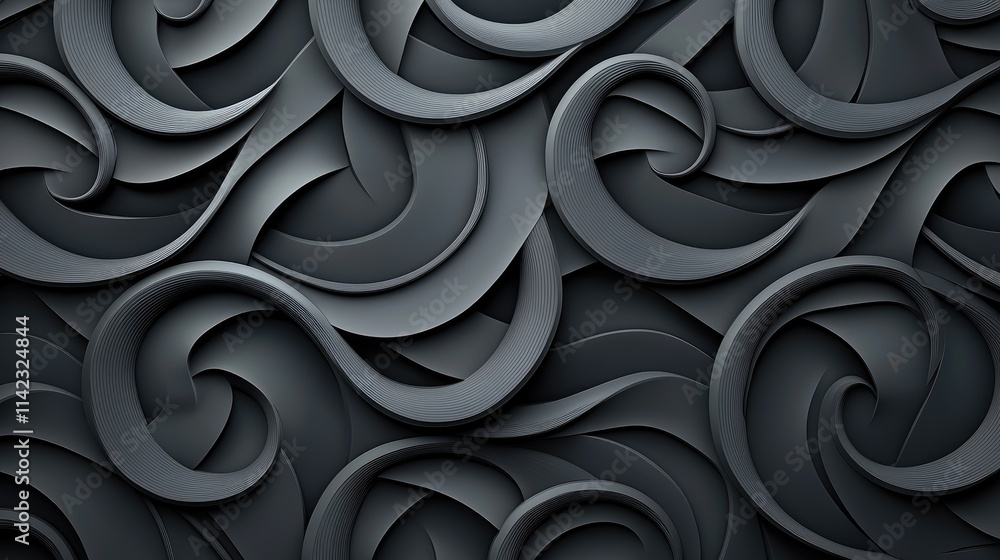 Poster dynamic abstract patterns digital artwork contemporary design modern aesthetics close-up view fluid 