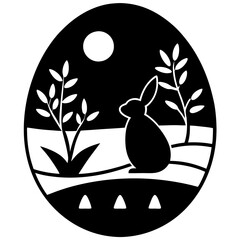 Easter A Season of New Beginnings vector silhouette