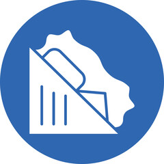 Butter Churn glyph circle icon