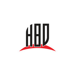 HBD   letter logo design with white background in illustrator, vector logo modern alphabet font