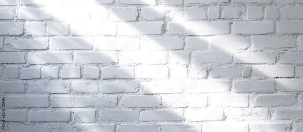 Poster illuminated bright white brick wall backdrop creating a soft and inviting atmosphere perfect for pho
