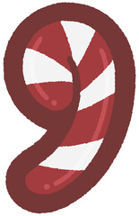 Candy cane comma