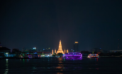 The most beautiful Viewpoint Wat Arun,Buddhist temple in Bangkok, Thailand 