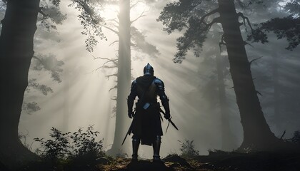 Medieval Knight in the Forest