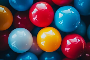 Colorful plastic balls background.