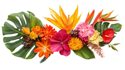 Obraz premium Flower arrangement, transparent background