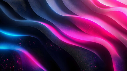 Obraz premium Abstract Background Illustration: Pink and Blue Waves