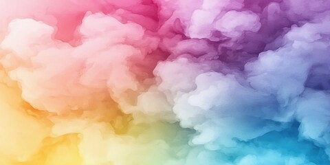 Colorful Abstract Background with Soft Clouds and Gentle Blending of Shades