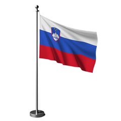 Slovenia flag 4 isolated, table flag