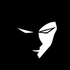 Design of theatrical face symbol