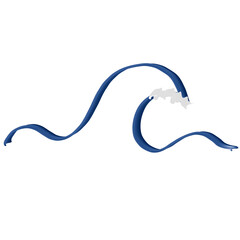 abstract blue wave
