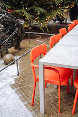 Christmas Market in Europe in Vilnius Old Town, Lithuania