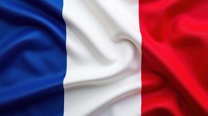Obraz premium Textured French Flag With Vibrant Blue, White, and Red Colors