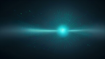 Abstract Technology Background with Glowing Dots, Grid, and Virtual Data Concept for Hi-Tech Visuals