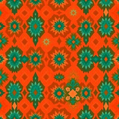 Vibrant Southwestern Textile Pattern 