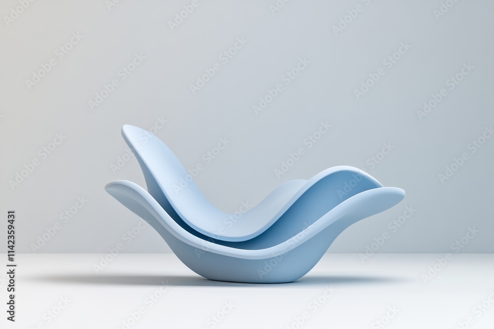 Poster a minimalist representation of a single footprint fading into abstract waves, using soft gradients o