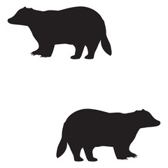 Beaver Silhouette, Beaver Vector Silhouette, Beaver cartoon Silhouette, Beaver illustration, Beaver icon Silhouette, Beaver Silhouette illustration