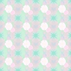 Pastel Dream: Seamless Pattern of Soft Flowers and Stars 